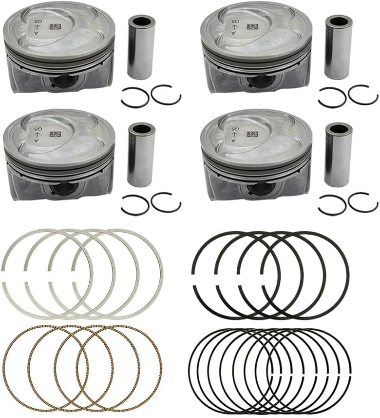 Lskioer Engine Piston & Piston Snap Rings & Piston Pin Set Fits For Hyundai Sonata Kia Optima 2.4L 2010-2019, Replaces 230402G200 2341025201 - Image 4